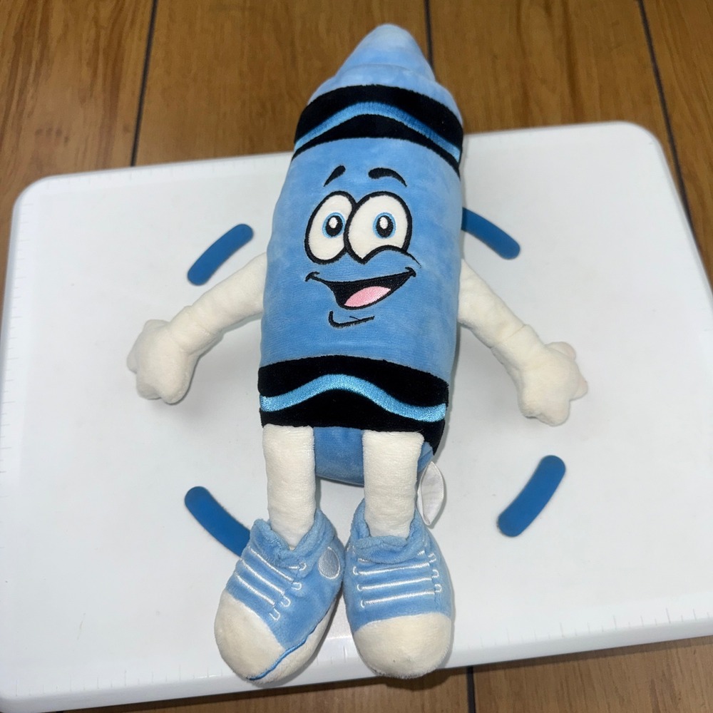 Crayola Experience Cornflower Blue Crayon Plush Character Toy 13 inch 2023